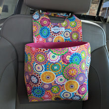 Load image into Gallery viewer, Kalidescope Print Car Organizer/ Trash Can