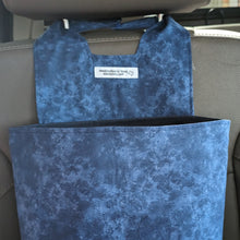 Load image into Gallery viewer, Blue Smudge Print Car Organizer/ Trash Can