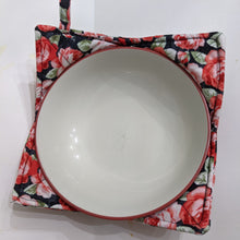Load image into Gallery viewer, Red Rose Print - Bowl Hot Pad