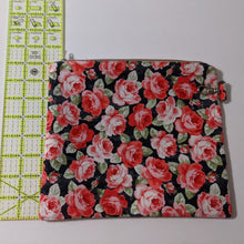 Load image into Gallery viewer, Red Rose / Large Zipper Pouch