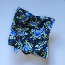 Load image into Gallery viewer, Blue Rose Print - Bowl Hot Pad