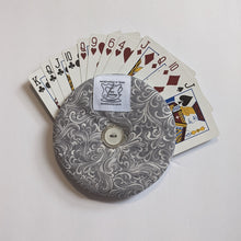 Load image into Gallery viewer, Grey Swirl Print - Card Holder