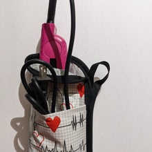 Load image into Gallery viewer, Heart Beat Print Flat Iron/Curling Iron/ Curling Wand Sleeve Protector