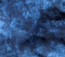 Load image into Gallery viewer, Surgical Cap Ponytail Style - Blue with Dark Blue Smudge Print