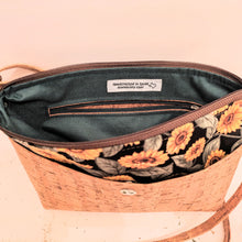 Load image into Gallery viewer, Cork with Sunflowers Crossbody Bag
