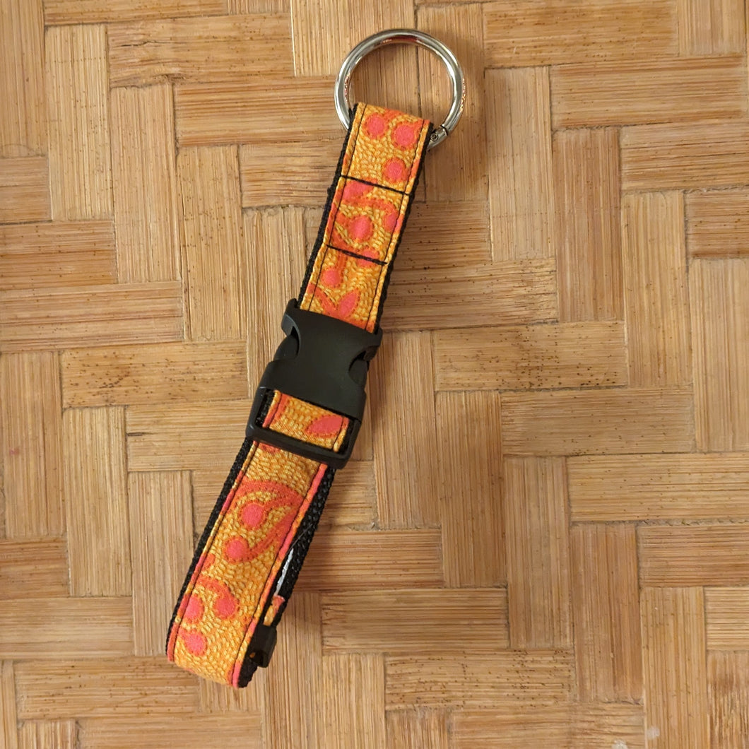 Gold and Orange Print Strap Connector