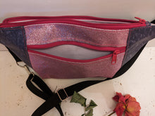 Load image into Gallery viewer, Pink Sparkling Hipster/ Crossbody Bag
