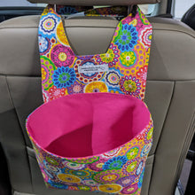 Load image into Gallery viewer, Kalidescope Print Car Organizer/ Trash Can
