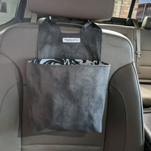 Load image into Gallery viewer, Black Smudge Print Car Organizer/ Trash Can
