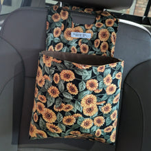Load image into Gallery viewer, Sunflower Print Car Organizer/ Trash Can
