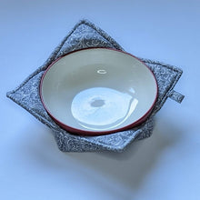 Load image into Gallery viewer, Grey Swirl Print - Bowl Hot Pad
