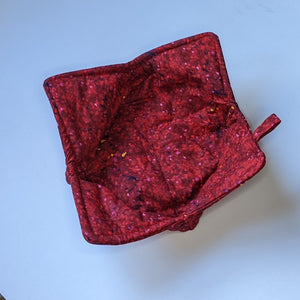 Red Speckled Print - Bowl Hot Pad