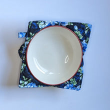 Load image into Gallery viewer, Blue Rose Print - Bowl Hot Pad
