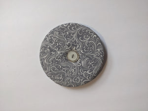 Grey Swirl Print - Card Holder