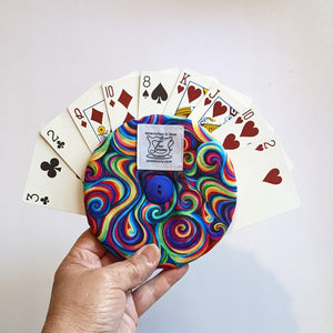 Multicolor Swirl Print - Card Holder