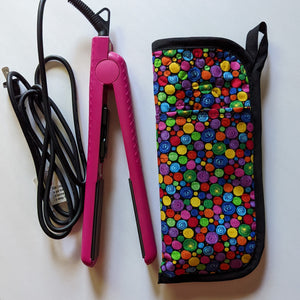 Gumball Print Flat Iron/ Curling Iron/ Curling Wand Sleeve Protector